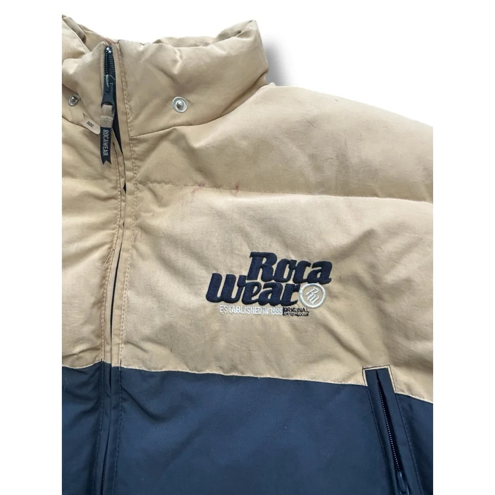 Epic Rocawear Y2K Puffer Jacket Vintage Coat Logo 90s HipHop 4XL